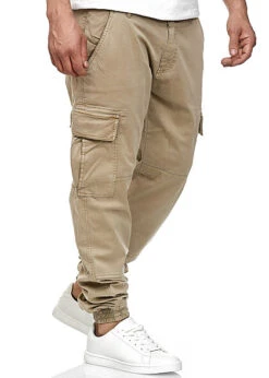 Urban Classics Herren Cargo Joggpants Stoffhose 6-Pockets Sand Beige -Rice Owls Geschaft 18031083 2
