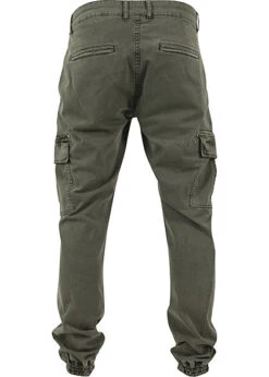 Urban Classics Herren Cargo Joggpants Stoffhose 6-Pockets Olive Grün Denim -Rice Owls Geschaft 18031084 4 1