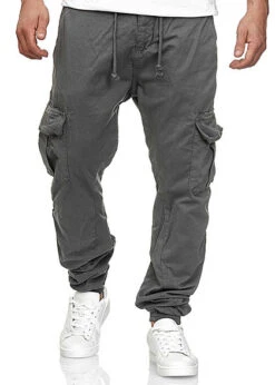 Urban Classics Herren Cargo Jogging Hose 6-Pockets Dunkel Grau