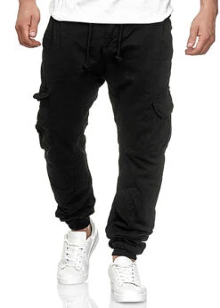 Urban Classics Herren Cargo Sweat Pants 6-Pockets Schwarz