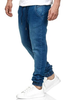 Urban Classics Herren Denim Jogginghose Mit Washed-Look Blau