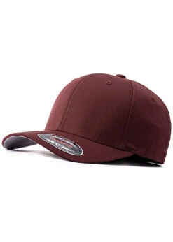 Flexfit Herren Basic Cap Maroon Bordeaux Rot