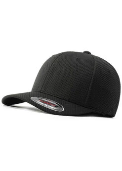 Flexfit Hexagon 3D Jersey Cap Schwarz