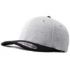 Flexfit 2-Tone Double Jersey Cap Grau Schwarz