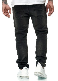 ONLY & SONS Herren NOOS Jeans Hose Slim Fit 5-Pockets Washed Schwarz Denim -Rice Owls Geschaft 20031349 3