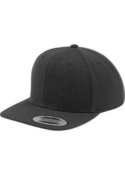 Flexfit Classic Snapback Cap Woll-Mix Dunkel Grau Unicolor