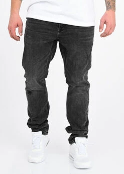 ONLY & SONS Herren Slim Fit Jeans Hose 5-Pockets Destroy Optik Washed Schwarz Denim