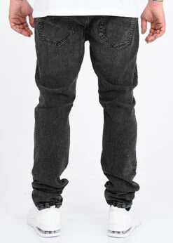 ONLY & SONS Herren Slim Fit Jeans Hose 5-Pockets Destroy Optik Washed Schwarz Denim -Rice Owls Geschaft 20110226 2