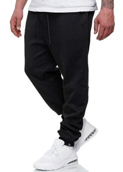 Hailys Herren Sweat Pants Jogginghose 3-Pockets Schwarz -Rice Owls Geschaft 21020784 2