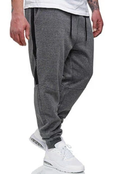 Hailys Herren Sweat Pants Jogginghose 3-Pockets Grau Melange
