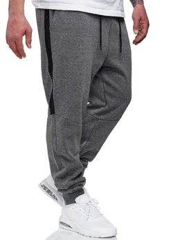 Hailys Herren Sweat Pants Jogginghose 3-Pockets Grau Melange -Rice Owls Geschaft 21020785 4