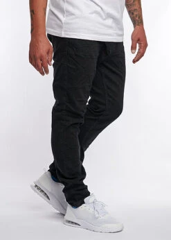 Eight2Nine Herren Skinny Fit Jeans Hose 5-Pockets Knopfleiste Schwarz Denim -Rice Owls Geschaft 21083758 2