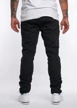 Eight2Nine Herren Skinny Fit Jeans Hose 5-Pockets Knopfleiste Schwarz Denim -Rice Owls Geschaft 21083758 3