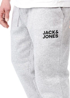 Jack & Jones Jack And Jones Herren NOOS Sweathose Jogginghose Logo Print 2-Pockets Hellgrau Mel. -Rice Owls Geschaft 21083879 2