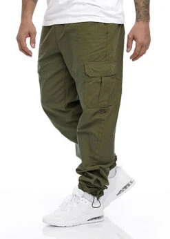 Urban Classics Herren Cargohose 6-Pockets Oliv Grün