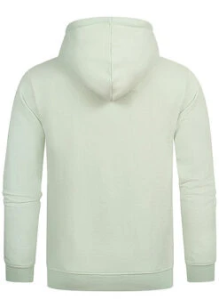 Indicode Herren Basic Hoodie Mit Kapuze In Trendiger Sommer Farbe Quiet Wave Grün -Rice Owls Geschaft 22020704 2