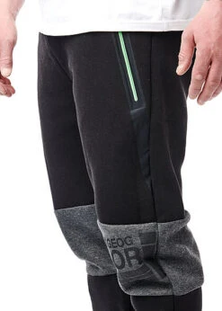 Geographical Norway Herren 2-Tone Jogginghose 2-Pockets Logo Print Hell Grau Schwarz -Rice Owls Geschaft 22030525 3