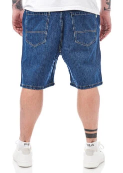 Urban Classics Herren Bermuda Jeans Shorts Mit 4-Pockets Mid Indigo Blau -Rice Owls Geschaft 22040277 2