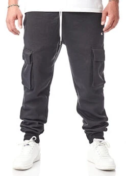 Champion Herren Comfort Fit Cargo Hose Mit 4-Pockets Schwarz