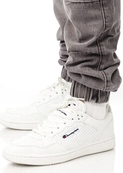 Seventyseven Lifestyle Herren Cargo Jeans Hose 6-Pockets Tunnelzug Grau Denim -Rice Owls Geschaft 22107322 3