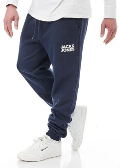 Jack & Jones Jack And Jones Herren NOOS Jogginghose Mit Logo Print 2-Pockets Navy Blazer Blau