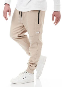 Jack & Jones Jack And Jones Herren NOOS Jogginghose Mit Gummibund Und Tunnelzug 2-Pockets Tan Beige
