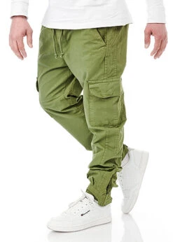 Urban Classics Herren Cargo Jogginghose Mit Tunnelzug Oliv Grün
