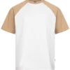 Urban Classics Herren T-Shirt Colorblock Oversized Weiss Beige