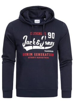 Jack & Jones Jack And Jones Herren NOOS Hoodie Mit Logo Print Navy Blazer Blau