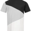 Seventyseven Lifestyle Herren T-Shirt Mit Zick Zack Print Schwarz Grau Weiss