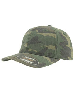 Flexfit Camouflage Design Cap Washed Look Grün Camo